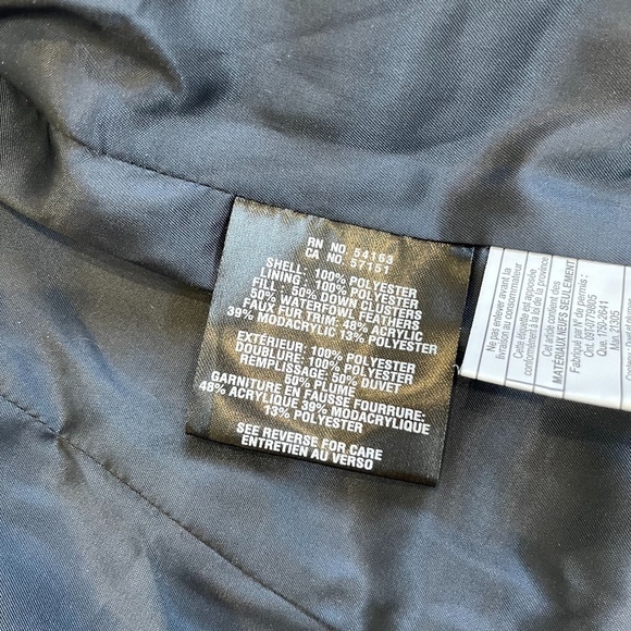 Cole Haan Puffer Down Faux Fur Trim Hooded Coat - Picture 10 of 11